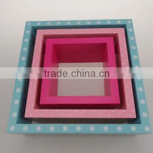 Set of 3 MDF Colorful Wall Shelf Wall Cubes Wall Cube Shelves thumbnail-1