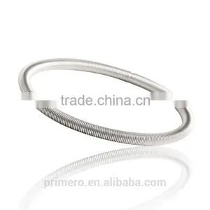 New Fashion Jewelry Spring Tube Type Bangle Gold Plated Adjustable Bracelet thumbnail-2