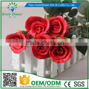 Greenflower 2016 Wholesale Real Touch Latex PU China Artificial Flowers Rose for Wedding Decoration thumbnail-3