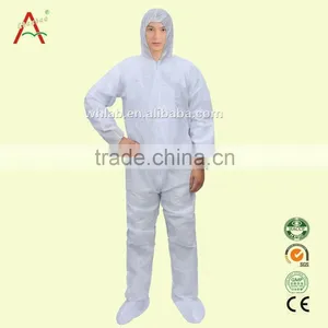 White Plastic Women Working Overalls Jumpsuit thumbnail-2
