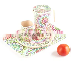 Healthy Durable Using Bamboo Powder Tableware Wholesale thumbnail-1