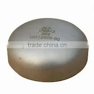 GB12459 89*3 Made in China Stainless Steel Seamless Pipe Fitting Cap thumbnail-1