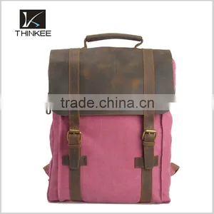 Customized Fashion New Products Various Colors Design Your Logo Canvas Messenger Bag thumbnail-3