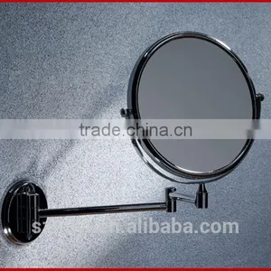 2014 New Design Ajustable Wall Mounted Bathroom Bath Double Side Make up Mirror for Shower thumbnail-1