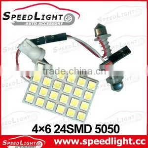 Factory Supply Super Brightness 24SMD 5050 With 3 Socket LED Car Interior Roof Light thumbnail-1