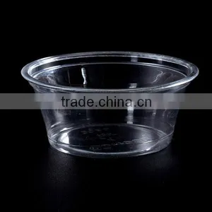 4oz/120ml Disposable Plastic Clear Salad Cup, High Quality Clear Sauce Cup thumbnail-2