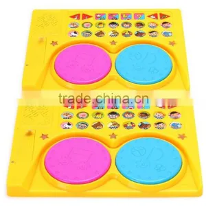 Plastic Double Drums for Little Kids Playing While Learning thumbnail-3