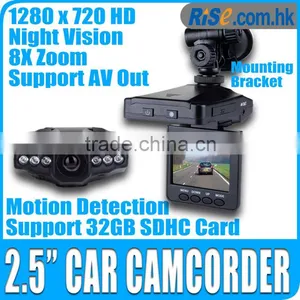 2.5" IR LED Video 270 Night Zoom SD DVR Camera Camcorder 720p HD Car Recorder thumbnail-1
