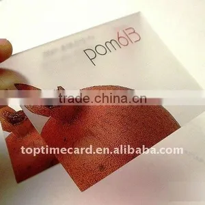 Die Cut Frosted Pvc Clear Transparent Card thumbnail-6