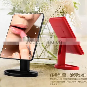 High-end Hair Salon Mirror & Table Standing Salon Mirror With 16pcs Led Lights thumbnail-1