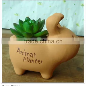 Decoration Mini Ceramic Animal Plant Pot thumbnail-1
