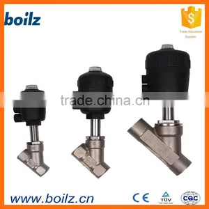 Flanged Type Angle Seat Valves Pneumatic Angle Seat Valve Stainless Steel Valve thumbnail-2