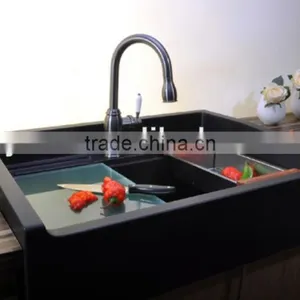 Black Kitchen Sinks/granite Sinks/apron Front Sink thumbnail-1