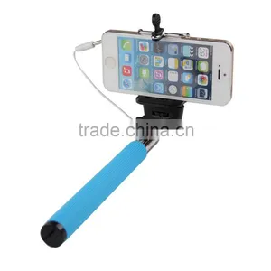 2015 HOT SALE Selfie Stick With Cable, Cable Take Pole Selfie Stick thumbnail-2