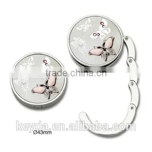 Promotional Custom Logo Metal Foldable Bag Hanger thumbnail-1