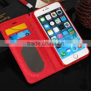 Lovely Lozenge Pattern Leather Case With Card Slot Wallet Case For IPhone 6 thumbnail-3