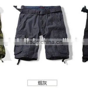 2016 Summer Fashion Heavy Cotton Cargo Shorts Heavy Washed thumbnail-6