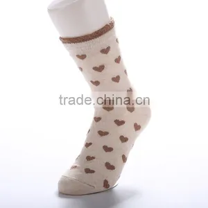 School Girls Hot Dress Socks Sweet Heart Tube Cotton Girl Socks thumbnail-2