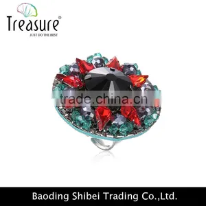 2016 Spring Hot Selling Elegant Round Ring With Shining Crystal thumbnail-1