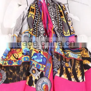 Fashionable Scarf With Unique Pattern,Women Voile Shawl Print Cotton Scarf thumbnail-2