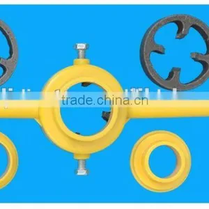 6PC NPT DIE SET PVC Screw Thread Cutting Tools for Pipes Die Pipe Wrench thumbnail-1
