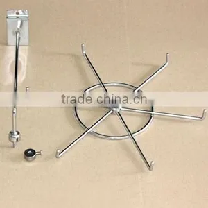 SLATWALL Spinner Jewellery Tie Scalf Shopfittings 6 Prong Display Spinning Hook thumbnail-5