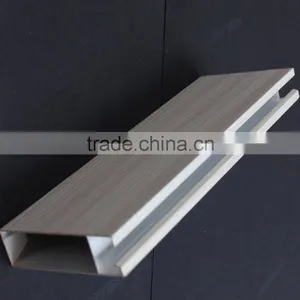Sweat Resistance Wood Grain Suspended Metal Linear Ceiling Decorative Aluminum Square Tube Screen Ceiling Tiles thumbnail-2