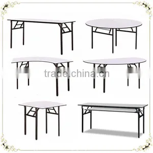 Granite White Outdoor Metal Folding Table thumbnail-1