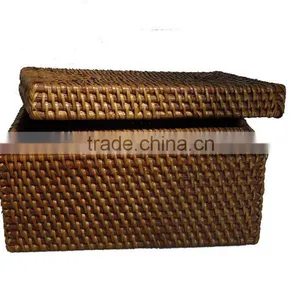 Very Nice and High Quality Full Rattan Basket 2016 With Brown Color thumbnail-4