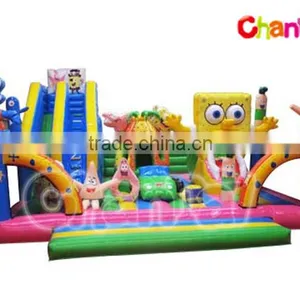 Patrick Star And Spongebob Inflatable Fun City thumbnail-1