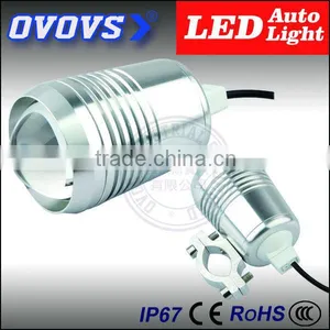 Ovovs Top Quality 12W Silver C-ree Led Motorcycles Lamp 12V With Spot Light thumbnail-1