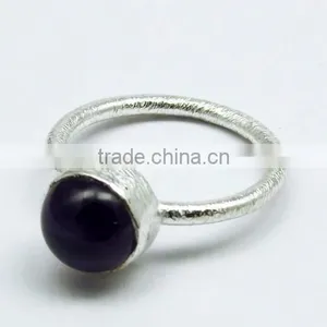 Classic Passion !! Purple Amethyst 925 Sterling Silver Ring, Silver Jewelry Supplier India, 925 Sterling Silver Jewelry thumbnail-3