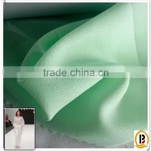 China Wholesale Hot Product 75D*75D 100%Polyester Korea Fabric Chiffon for Lady's Fashion Dress /shirt/ Blouse (#P-015) thumbnail-1