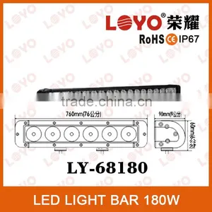 Hot Sale High Bright 10-30V 180W LED Light Bar, Offroad Led Light Bar, 180w Car Led Light Bars thumbnail-1