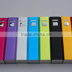 Factory Wholesale Aluminium Alloy Shell Smart 2600mAh Power Bank on Sell thumbnail-1