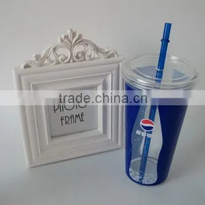 Colorful 24OZ Single Wall Plastic Straw Cup thumbnail-3