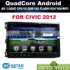 Android DOUBLE DIN Car DVD Radio Stereo Audio Online Gps PC for HONDA CIVIC 2012 With Wifi,bluetooth,16g Inand IGO MAP thumbnail-1
