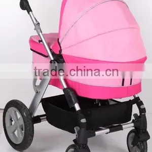 2015 Pink Baby Prams 3 in 1 ,with Big Carrycot ,3position Seat 5 Point Safety Belt With 2 Safet Lock. thumbnail-3
