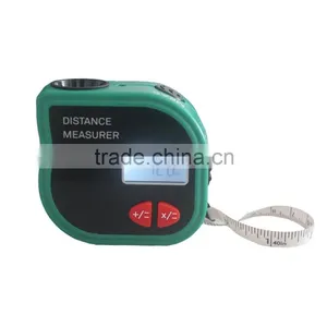 New Mini Tapeline-shaped Ultrasonic Distance Meter With Tape Measure 18M With High Accuracy thumbnail-1