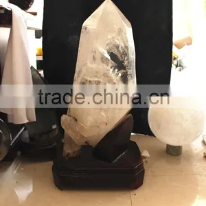 Large Size Natural Rock Clear Quartz Tower for Decoration thumbnail-2