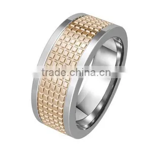 Black Plating Titanium Jewelry Men's Ring , Tungsten Carbide Rings for Men thumbnail-4