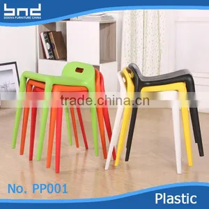 Modern Cheap Plastic Side Stool Chair Factory Price thumbnail-5