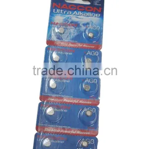 AG0 1.5V 10mAh Alkaline Button55 Cell Battery SA thumbnail-3