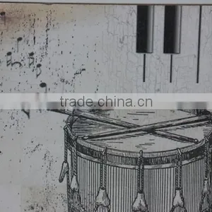 Vintage Wooden Wall Painting Hanging Decor thumbnail-3