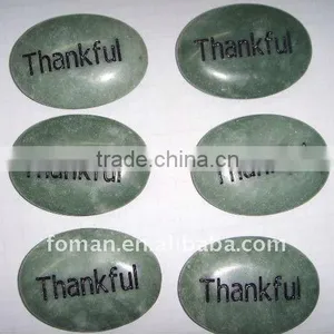40x25mm Oval Jade Carving Gemstone Painting thumbnail-1