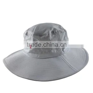 Cool Long Brim Custom Plain White Cotton Bucket Hat Wholesale thumbnail-1