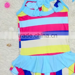 Stock 4 Colors (6-10 Years Old) Colorful One Size Girls Children Swimwear 2015 thumbnail-5