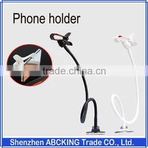 Universal Lazy Mobile Phone Clip Holder Desk Bed Stand Bracket 360 Rotating Mount For CellPhone thumbnail-1