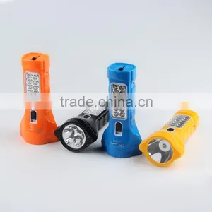 Factory Derect Led Flashlight Multi-function 1W LED Torch Rechargeable Torch Flashlights With 12 Side Led Light 1912 thumbnail-2