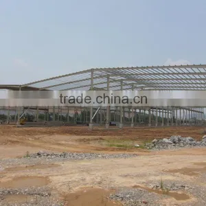 Ivory White Pre-engineered Iron Structure Warehouse thumbnail-1